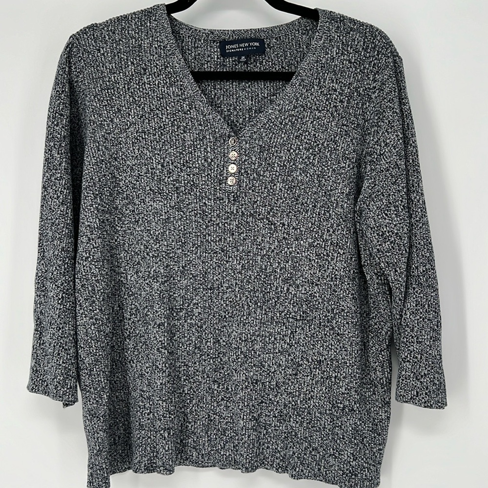 JONES‎ NEW YORK SIGNATURE WOMAN KNIT TOP